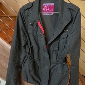 Free People army-type light jacket